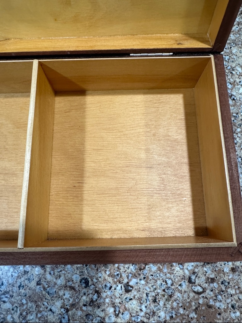 Handcrafted Wood Decorative Box with Colorful Inlay - Picture 4 of 15